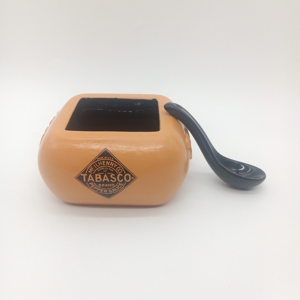 Ceramic Tabasco Brand Salsa Bowl w/ Ceramic Spoon